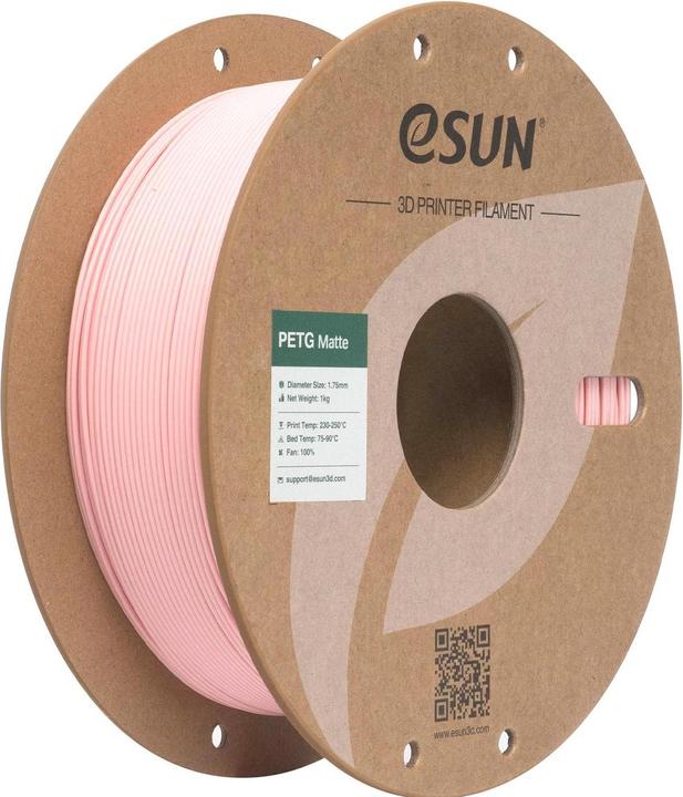 Produktbild eSUN Filament PETG-Matte Pfirsich 1.75 mm 1 kg (PETG, 1.75 mm, 1000 g)