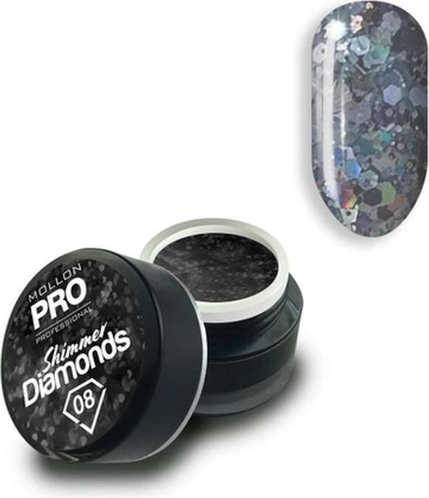Actual product image Mollon Pro Mol Shimmer Diamonds 8 (Highlighter)