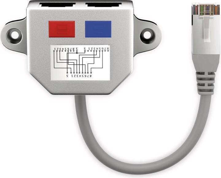 Immagine prodotto Goobay Splitter per cavi (adattatore a Y) (F/FTP, CAT5, 0.15 m)