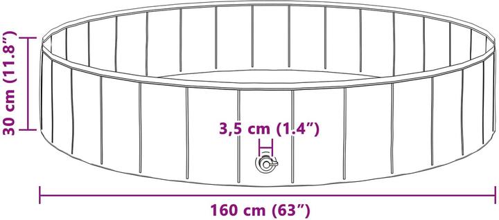 Produktbild vidaXL Hundepool (Hundepool)