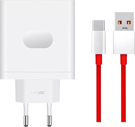 OnePlus Charger SUPERVOOC 100W One Port with Cable - White (100 W)