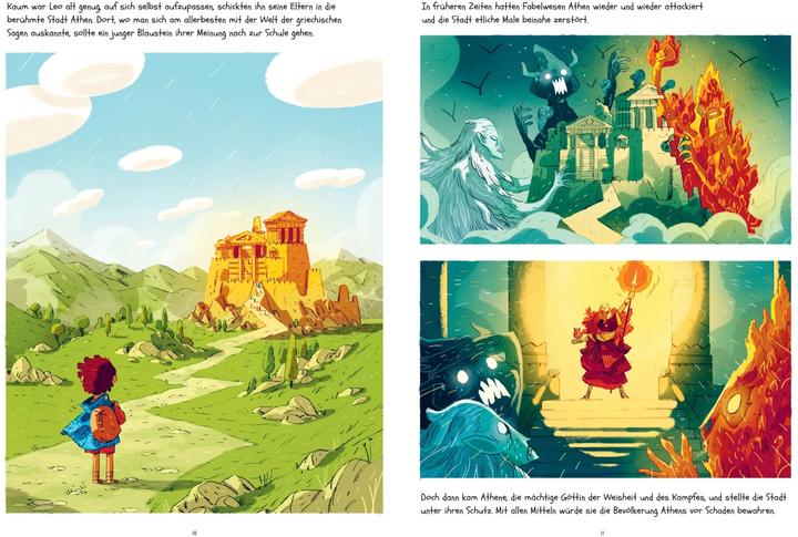 Actual product image Professor Blausteins höchst ungewöhnliche Vorfahren (Band 2) - Leo und der Fluch der Gorgon (German, Joe Todd-Stanton, Ulrich Thiele, 2023)