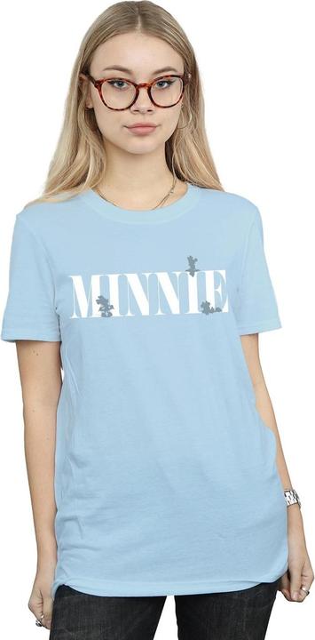 Actual product image Disney Womens/Ladies Minnie Mouse Silhouette Cotton Boyfriend T-Shirt (M)