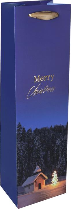 Produktbild Sigel 5 Geschenktüten für Flaschen Christmas Chapel Large Motiv 10,0 x 35,0 cm (Flaschentasche, 1 x)