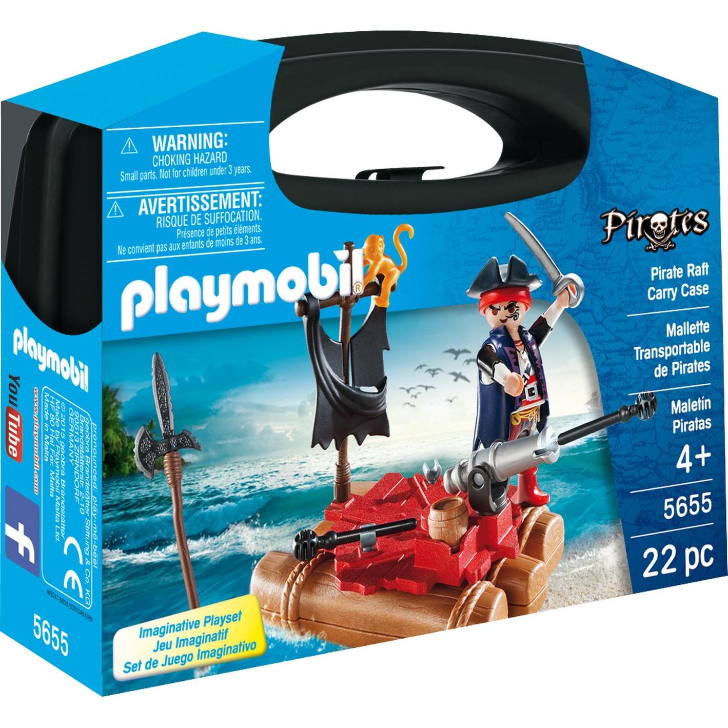 Playmobil Pirate Raft Carry Case (5655, Playmobil Pirates)