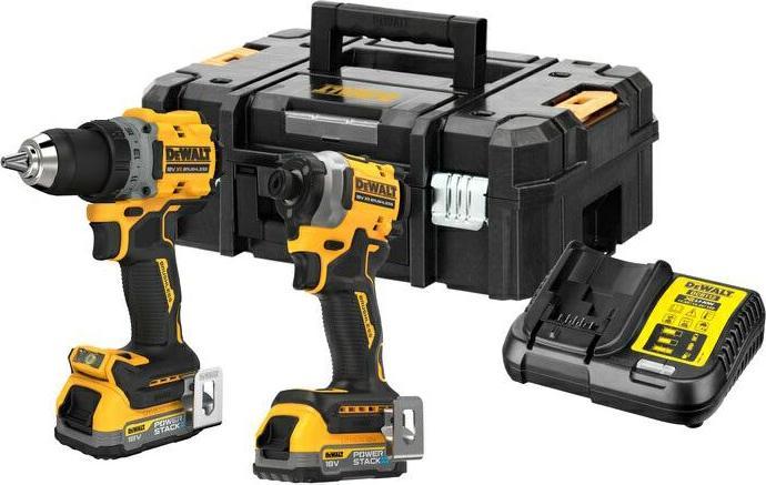 Produktbild DeWalt ZESTAW COMBO 18V WKĘTARKA DCD800 + ZAKRĘTARKA DCF850 2x1,7Ah POWERSTACK DCK2051E2T
