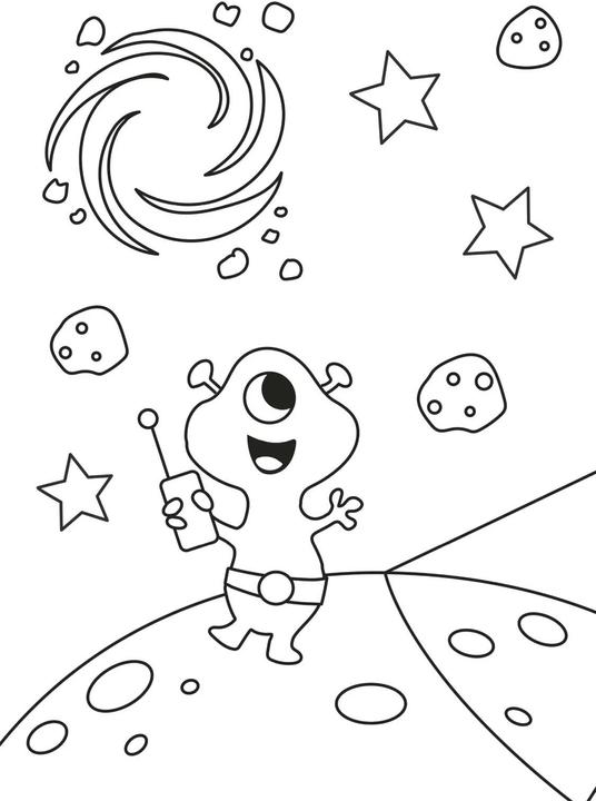 Actual product image My first big colouring book: In Space