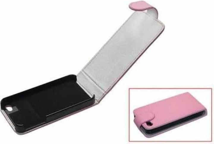 Produktbild König Design Tasche Etui Flip Magnetverschluss Apple iPhone 4S pink (LG G4s, Apple iPhone 4)