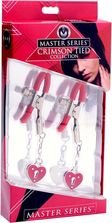 Produktbild Master Series MS Charmed Heart Padlock Nipple Clamps