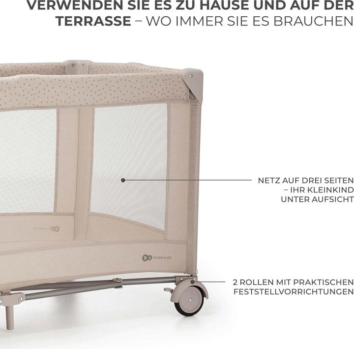 Actual product image KinderKraft 3in1 Joy 2 + accessories (60 x 120 cm)