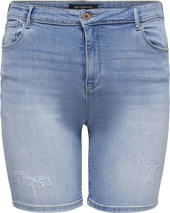 Produktbild Only Curvy CARLaola Reg Destroyed Jeansshorts (48)