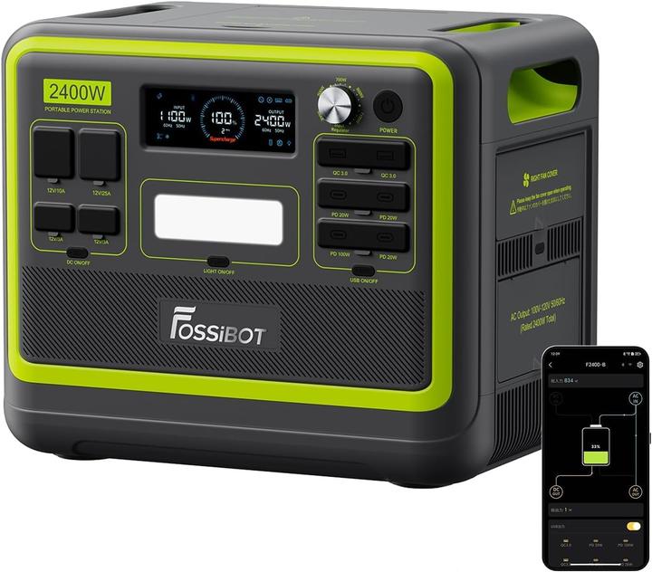Produktbild Fossibot Powerstation F2400 Lifepo4 (2048 Wh)