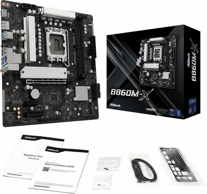 Produktbild AsRock B860M-X (LGA 1851, Intel B860, mATX)