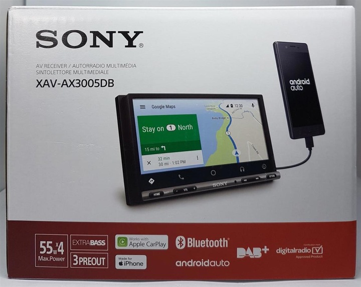 Image du produit Sony XAV-AX3005DB (Voiture Android, Apple Carplay)