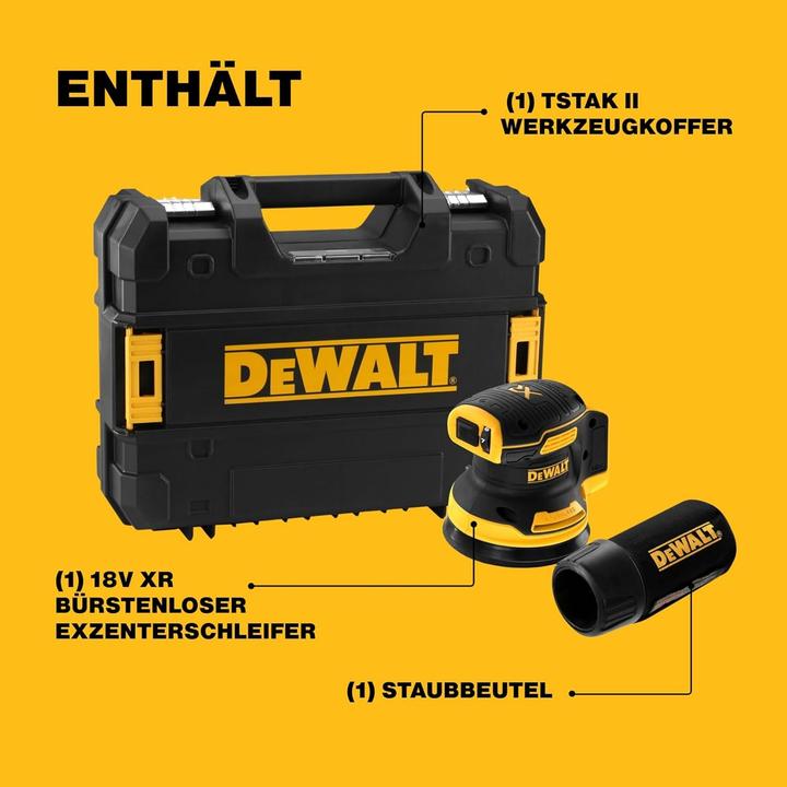 Productafbeelding DeWalt DCW210NT-XJ (Excentrische schuurmachine, 210 W)
