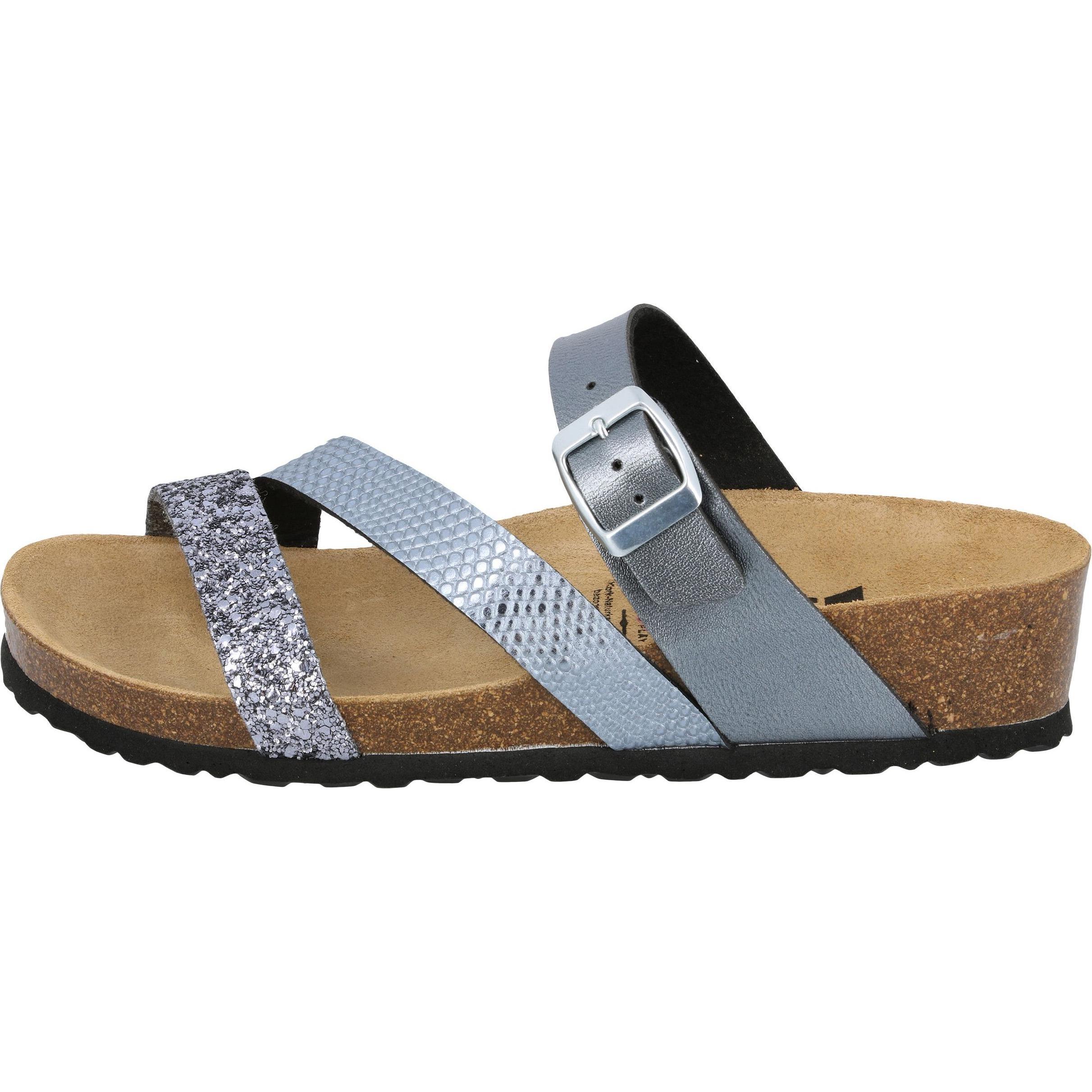 Thumbnail - Lico, Damen, Hausschuhe, Natural Glitter, Grau, (38)