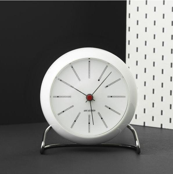 Actual product image Rosendahl Timepieces Arne Jacobsen alarm clock Bankers