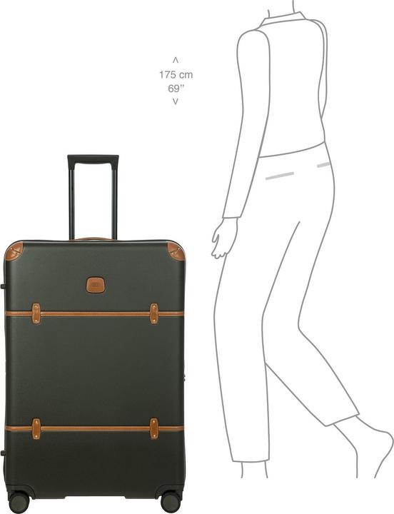 Actual product image Brics Bellagio 4-wheel trolley 82 cm with expansion fold (118 l)