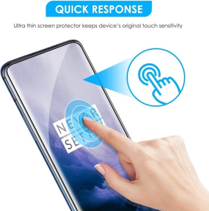 Produktbild Screenguard OnePlus 7 Pro Full Screen Panzerglas Schutzfolie 2.5D 9H (1 Stück, OnePlus 7 Pro)