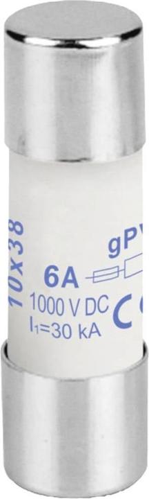 Weidmüller 2783210000 FUSE 10X38 6A 1000 VDC GPV Miniature fuse (Ø x L) 10.3 mm x 38 mm 6 A 1000 (6 A)
