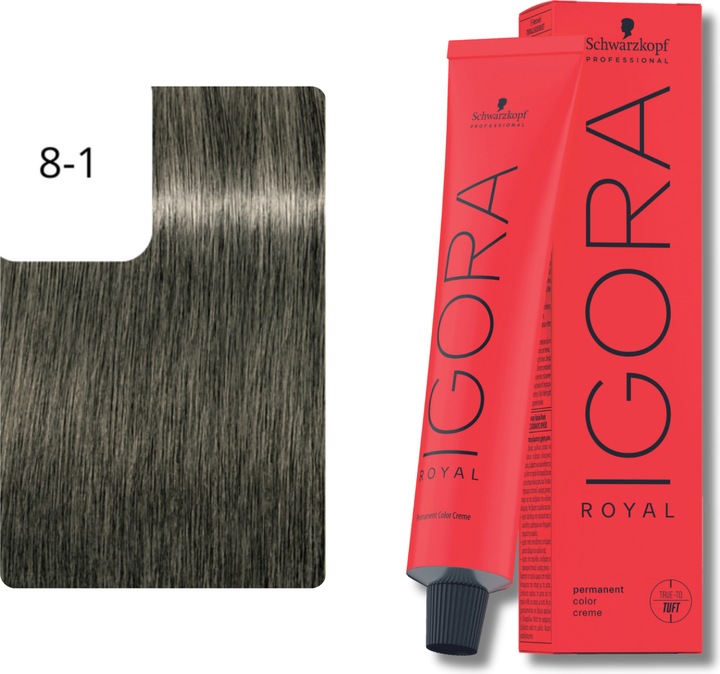 Image du produit Schwarzkopf Professional Igora Royal (8-1 Blond clair Cendre blond clair)