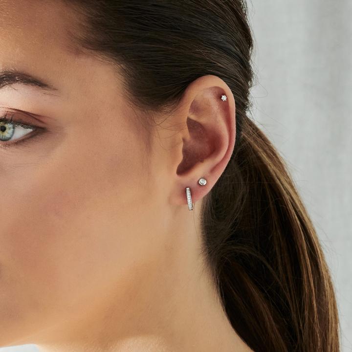 Actual product image Xenox Modern Classic Creoles (Silver 925)