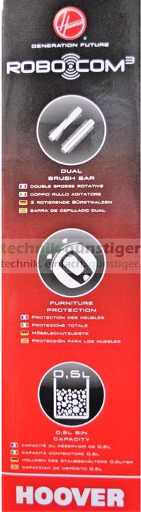 Actual product image Hoover RBC 030 /1 Robot Vacuum Cleaner Robot Vacuum Cleaner, Dark Blue