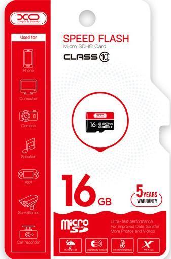 Image du produit xO carte mémoire 16Go microSDHC cl. 10 (16 Go, microSDHC, U1)