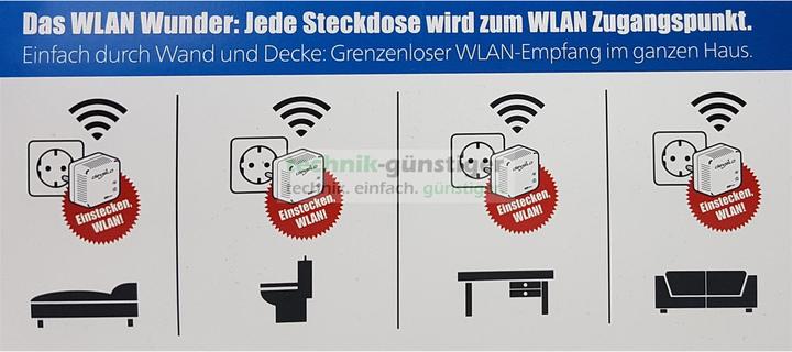 Produktbild Devolo dLAN 500 WiFi Powerline Starter Kit 3 Adapter (500 Mbit/s)