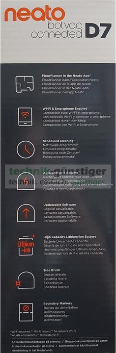Produktbild Neato D7 945-0347 Botvac Connected D750 Staubsaugerroboter, schwarz/silber