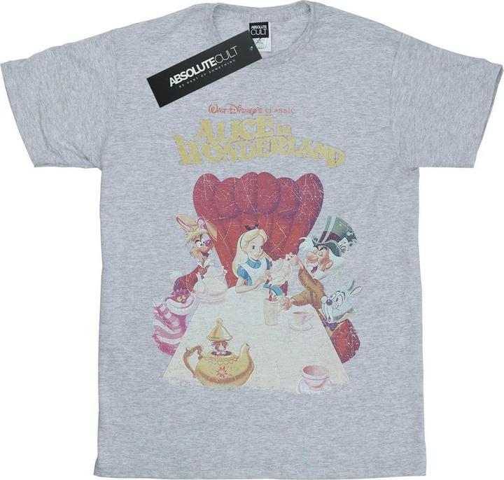 Produktbild Disney Alice In Wonderland Retro Poster TShirt Mädchen (152, 158)