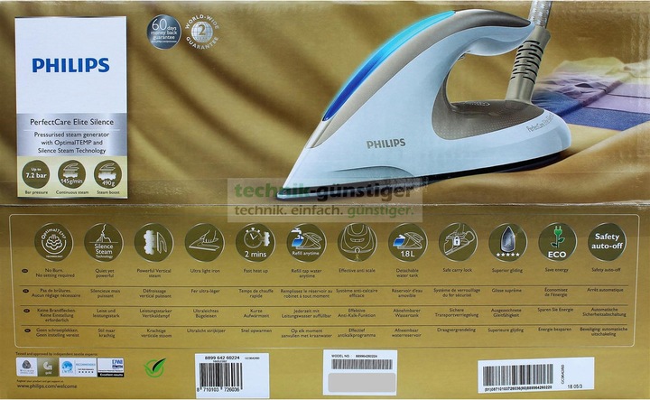 Actual product image Philips GC9642/60 PerfectCare Elite Silence Steam Ironing Station (2400 W, 490 g/min)
