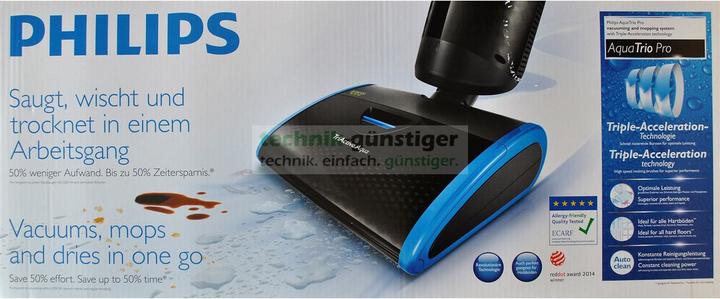 Productafbeelding Philips Aquatrio Pro FC7080/01 Nat/droogzuiger 3in1 harde vloeren