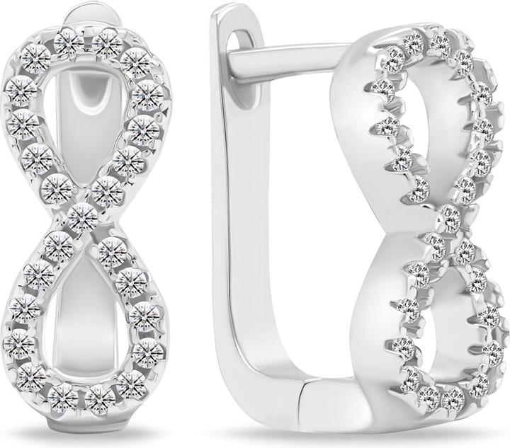 Produktbild Brilio Silver - Modern silver earrings Infinity EA658W
