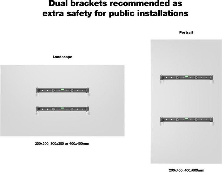 Produktbild Multibrackets M Universal Public Wallmount Black Small