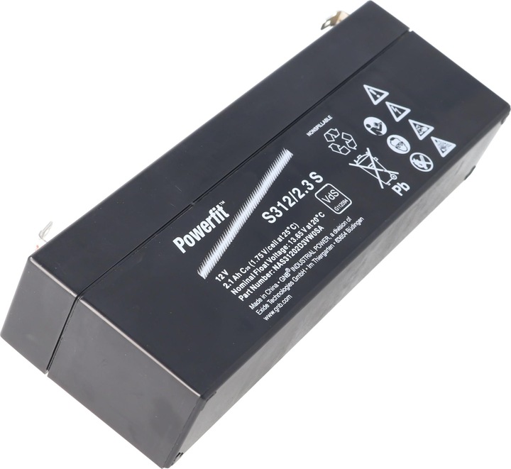 Actual product image Exide Powerfit S312/2.3 S Lead Battery 12 Volt with 2100mAh (12 V, 2.10 Ah)