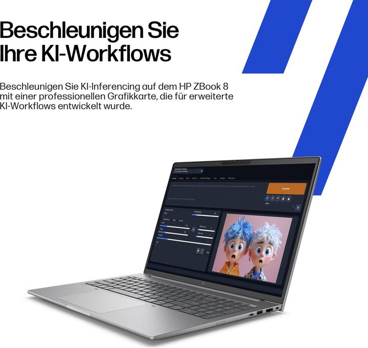 Produktbild HP ZBook 8 G1i 14 inch Mobile Workstation PC (14", 2000 GB, 64 GB, DE, Intel Core Ultra 7 265)