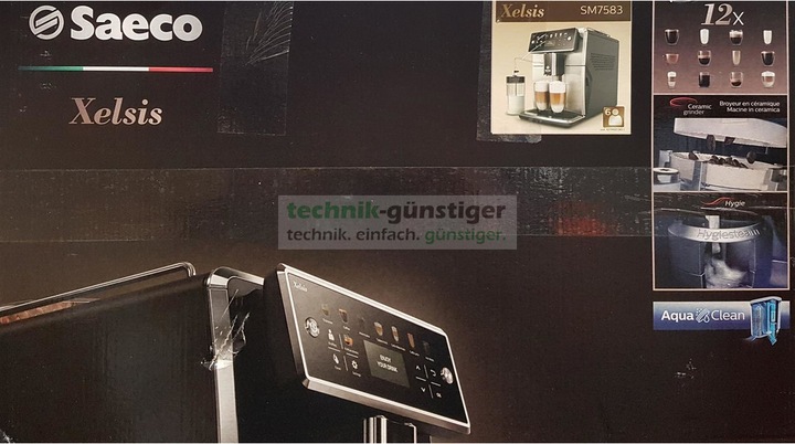 Image du produit Philips Saeco Xelsis SM7583/00 Machine à café automatique, 12 spécialités de café, écran LED...