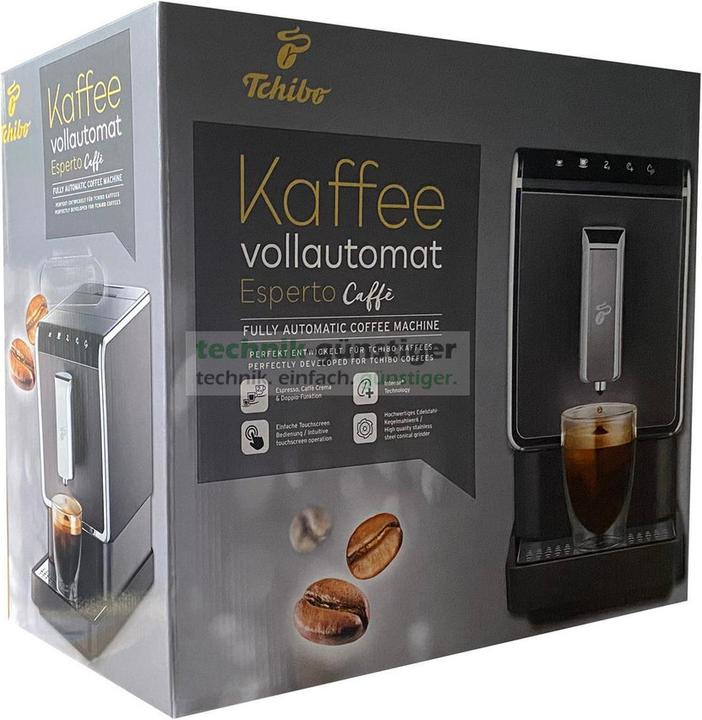 Produktbild Tchibo Kaffee Vollautomat Esperto Caffè 1.1 (19 bar, 1470 Watt), Anthrazit