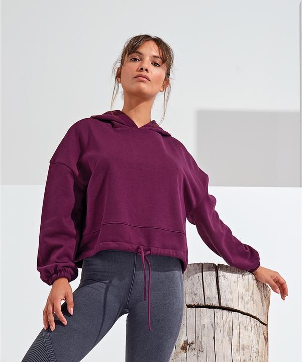Immagine prodotto Tri Dri Felpa con cappuccio oversize in versione croplength (XXL)