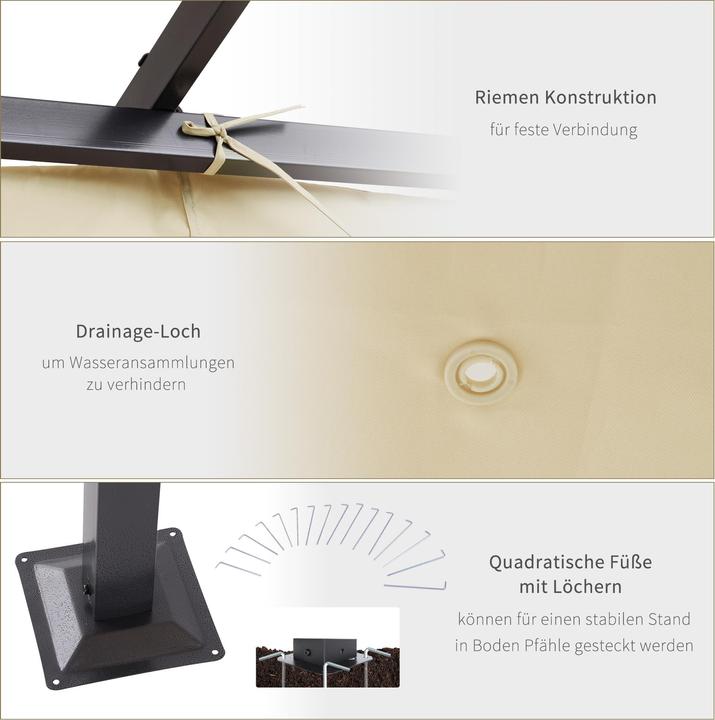 Immagine prodotto Outsunny Pergola (300 cm, 300 cm)