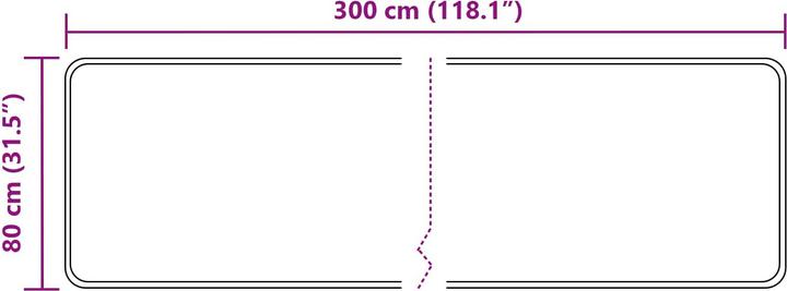 Produktbild vidaXL Läufer Teppich (300 x 80 cm)
