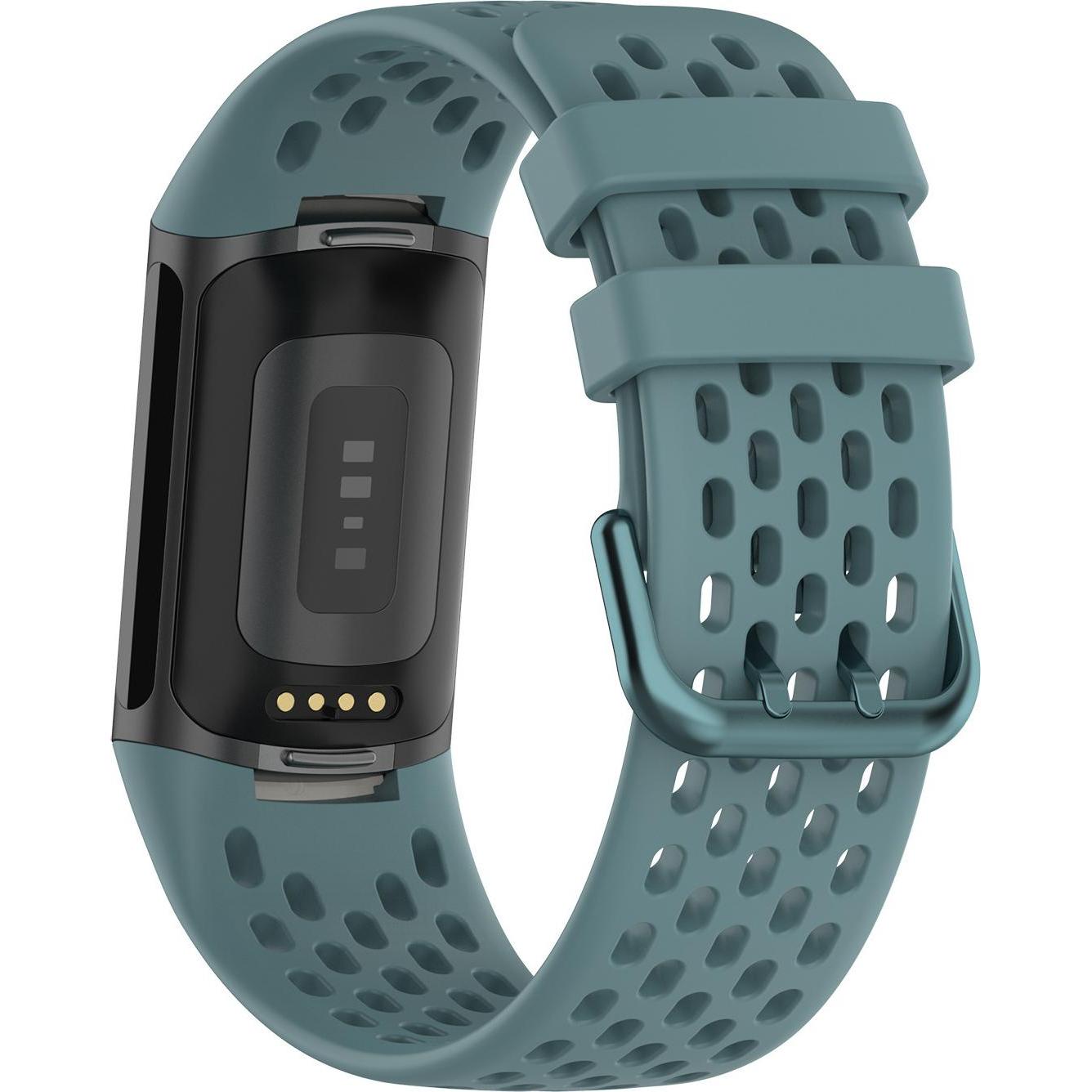 Thumbnail - Strap-it Silikonarmband (Silikon, Fitbit Charge 5), Uhrenarmband, Grau
