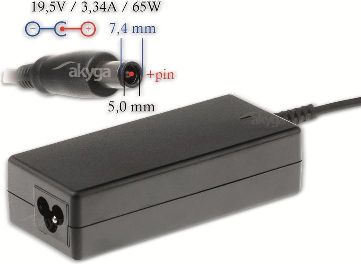 Produktbild Akyga Notebook-Adapter ist dediziert AK-ND-05 DELL 19V (65 W)