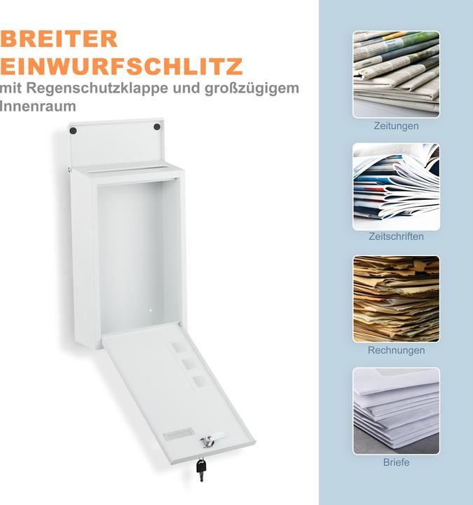 Actual product image Relaxdays Briefkasten Hochformat