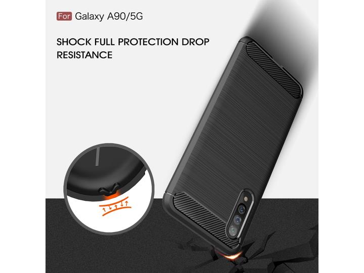 Image du produit Screenguard Samsung Galaxy A90 5G Housse Carbon Brushed Soft TPU (Samsung Galaxy A90 5G)