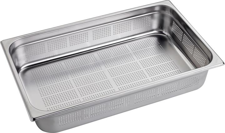 Inox Garbehälter GN 1/1 gelocht, 100 mm (GN 1/1, 18.54 l)