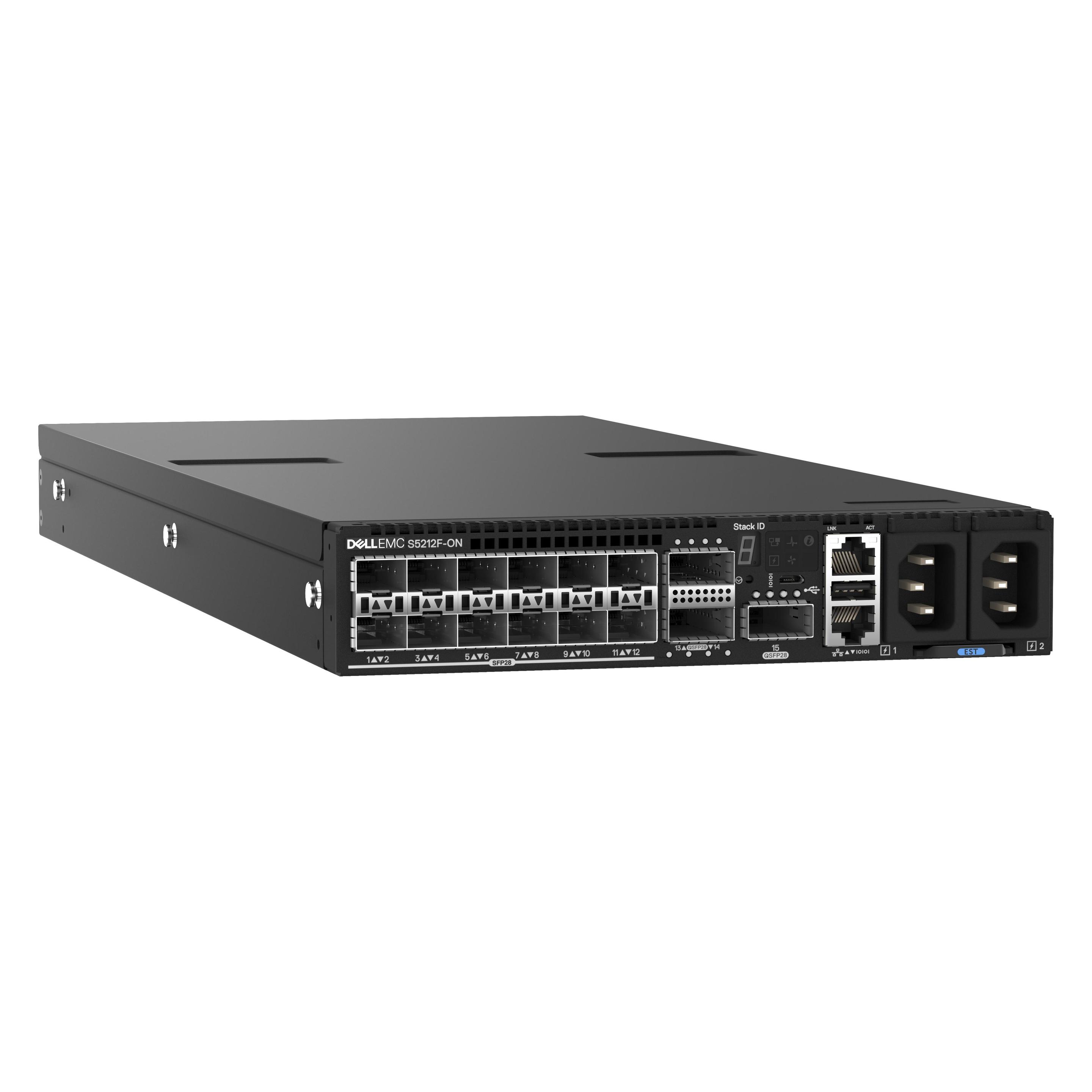 Dell SFP28 Switch S5212F-ON 15 Port (15 Ports), Netzwerk Switch, Schwarz