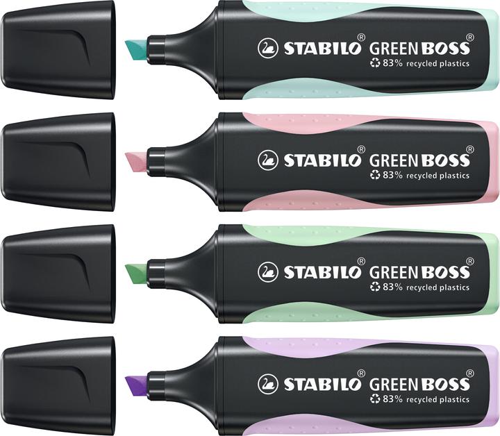 Produktbild STABILO GREEN BOSS Textmarker (Mehrfarbig, 5 mm, 4 x)