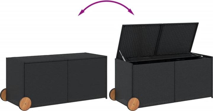 Actual product image vidaXL Gartentruhe mit Rollen 283L